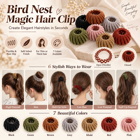 (Early Christmas Sale - 49% OFF) Bird Nest Magic Hair Clip - Buy 5 Get Extra 20% OFF