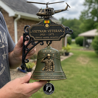 Last Day Promo: 49% OFF - -Vietnam Veteran Tribute Wall Bell