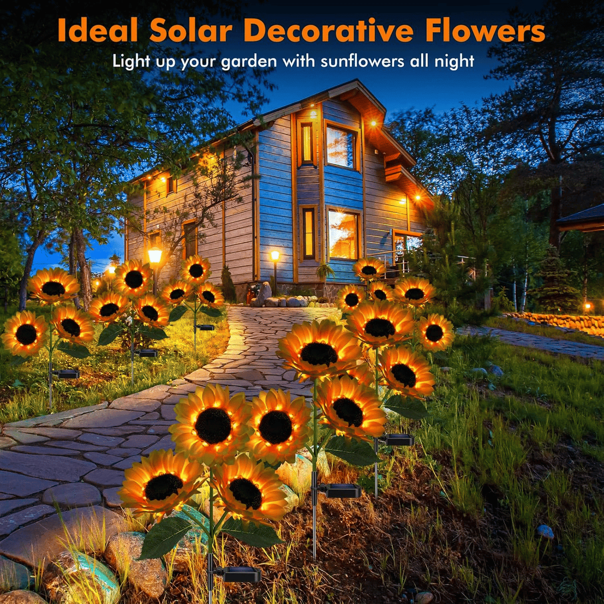 Sunflower Solar Powered Lights for Garden