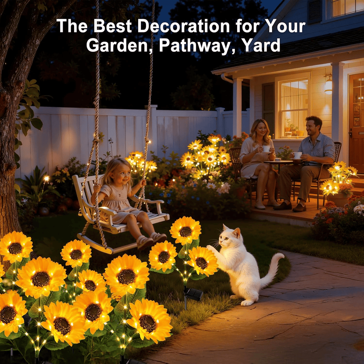 Sunflower Solar Powered Lights for Garden