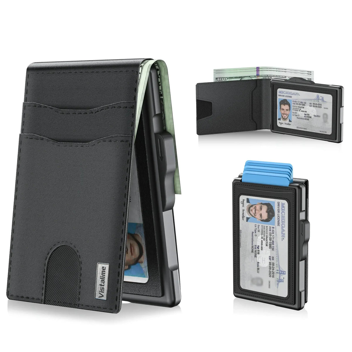 Men's Pop-Up Wallet | RFID Blocking Slim Aluminum Wallet