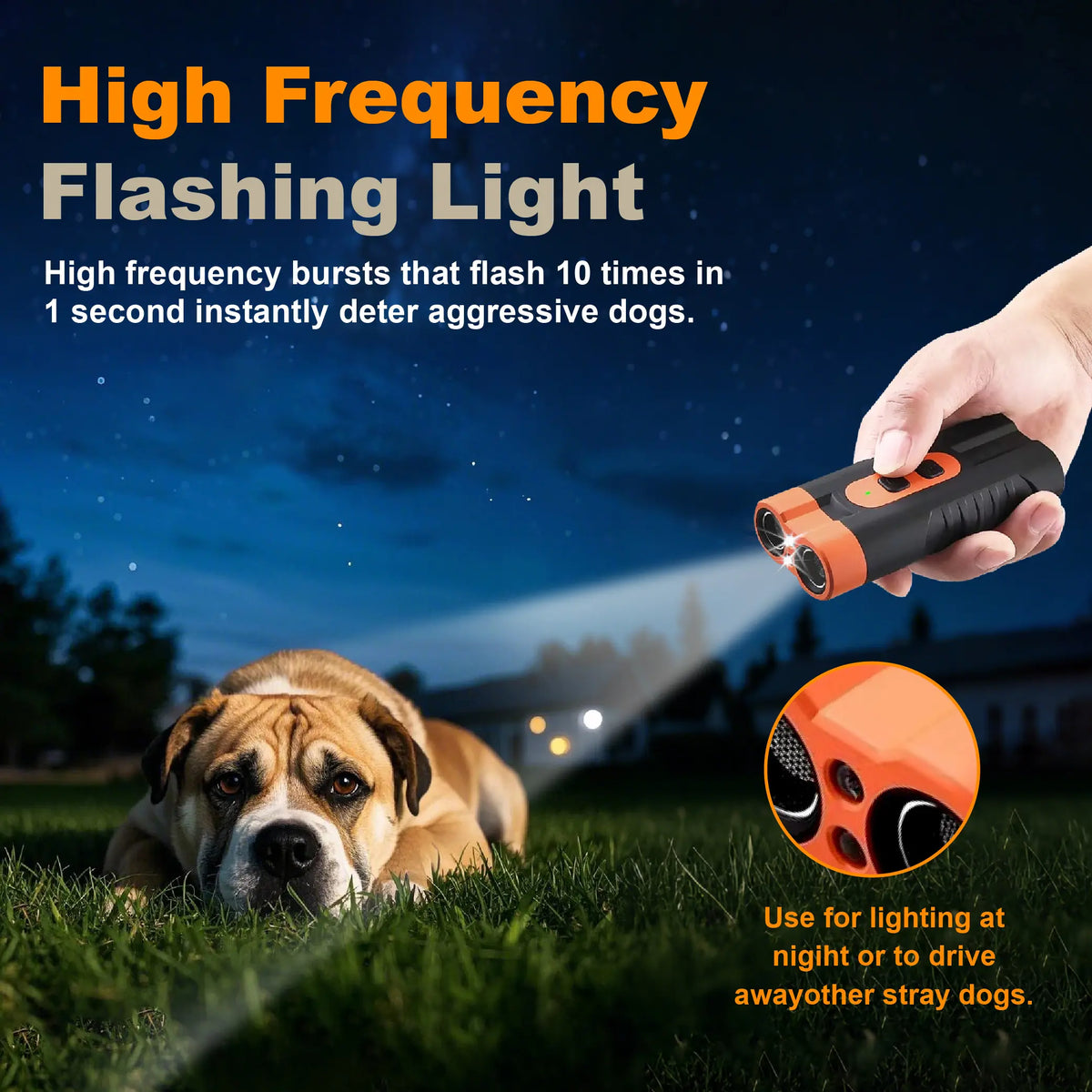 Ultrasonic Dog Bark Control Device – Portable Training Tool for Indoor & Outdoor Use