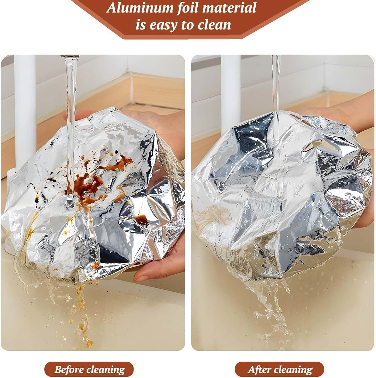 Home dining table & food container aluminum foil heat- retaining cover