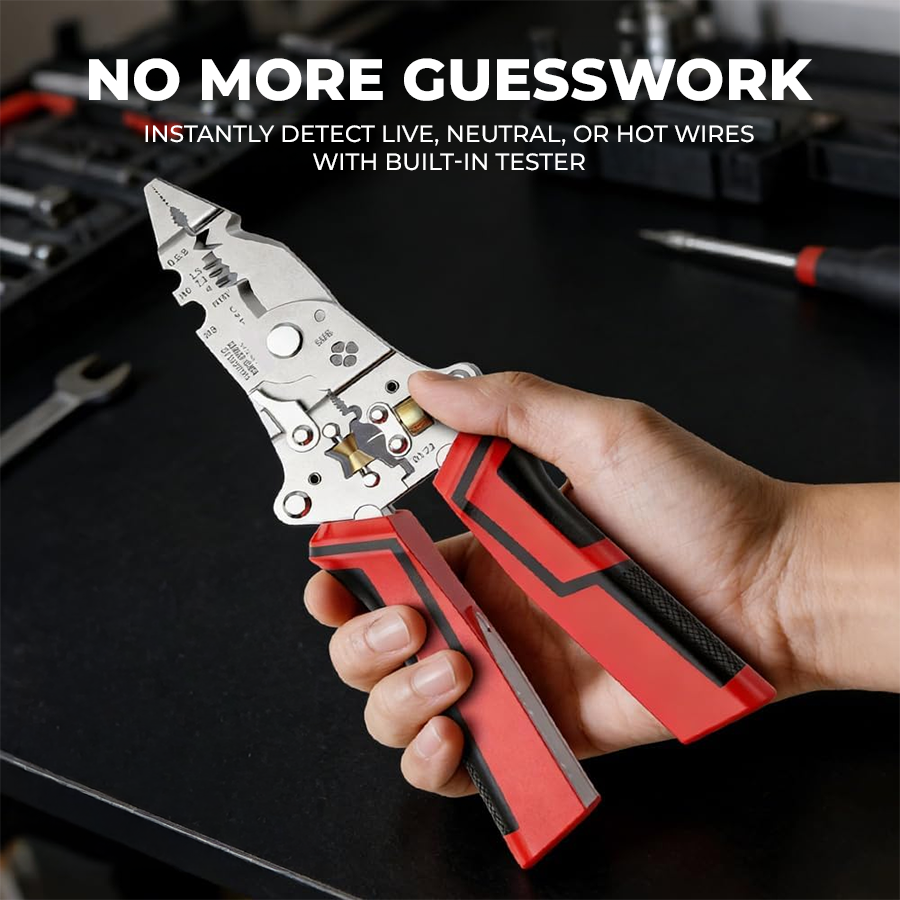 16-in-1 Electrical Pliers with Voltage Tester