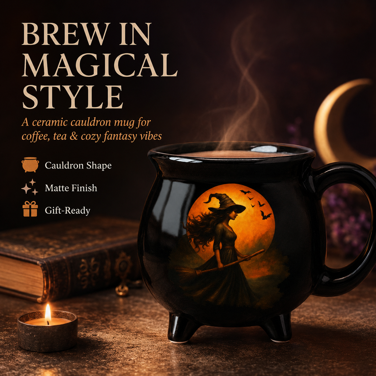 Halloween Witchy Cauldron Mug - Personalized Halloween Gifts
