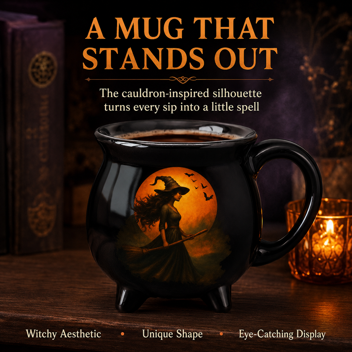 Halloween Witchy Cauldron Mug - Personalized Halloween Gifts