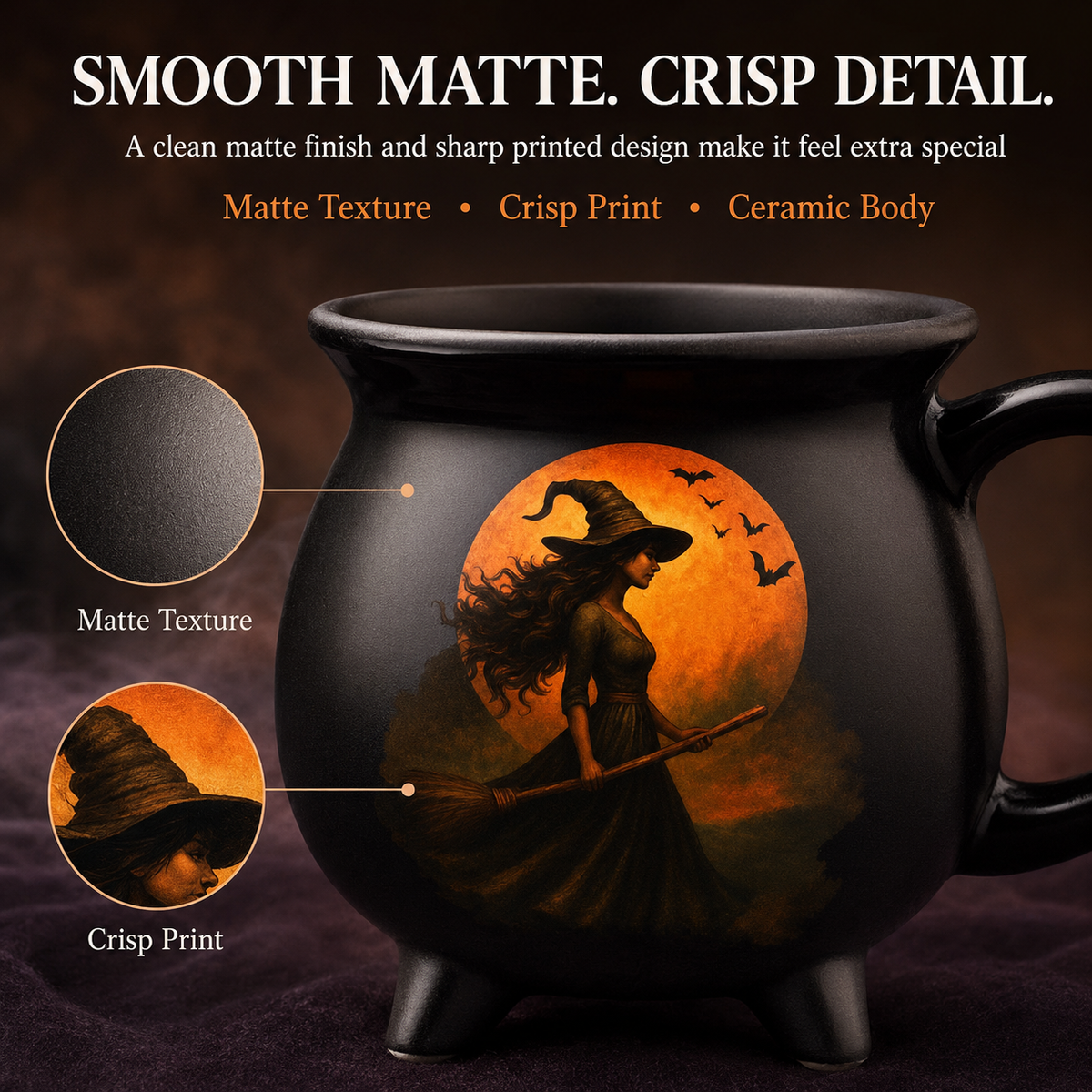 Halloween Witchy Cauldron Mug - Personalized Halloween Gifts