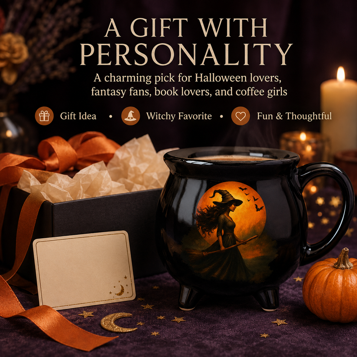 Halloween Witchy Cauldron Mug - Personalized Halloween Gifts
