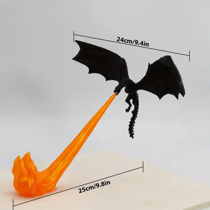 3D Dragon Flame Sculpture Ornament