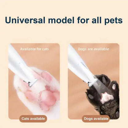 Precision Pet Trimmer – Safe Grooming for Paws, Eyes & Tail with LED Light