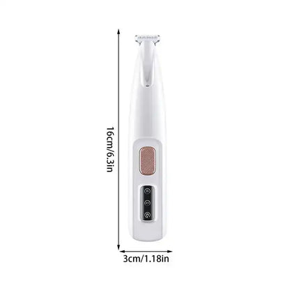 Precision Pet Trimmer – Safe Grooming for Paws, Eyes & Tail with LED Light