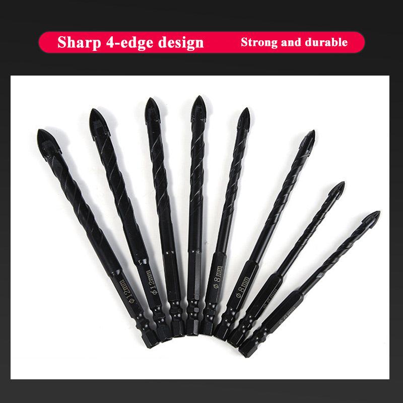 Buy 2 Get 1 FreeHigh-strength Four-edge Cross Drill Bit Set