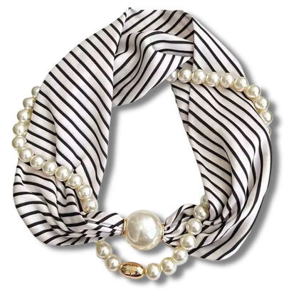 Pearl Scarf Necklace – Elegance in Every Detail
