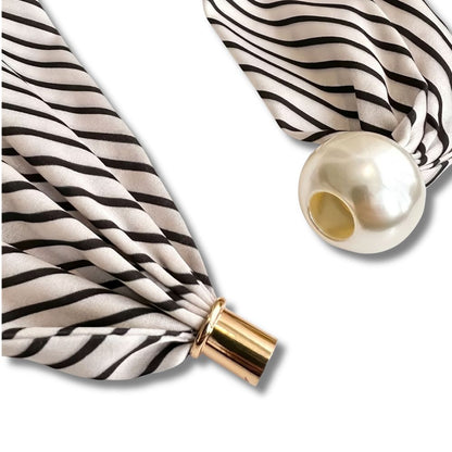 Pearl Scarf Necklace – Elegance in Every Detail