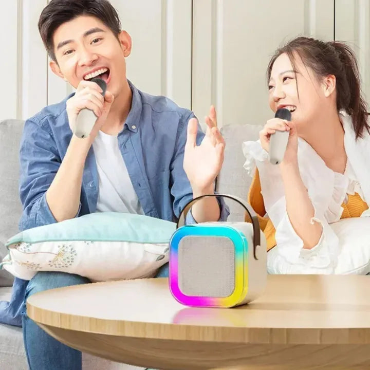 Karaoke Speaker Set with 2 Wireless Microphones