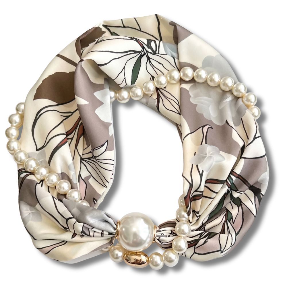 Pearl Scarf Necklace – Elegance in Every Detail