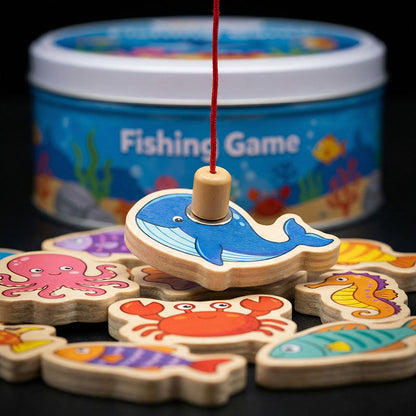 60K+ SOLD! Magnetic Wooden Fishing Game – Fun Ocean Adventure & Early Learning Toy
