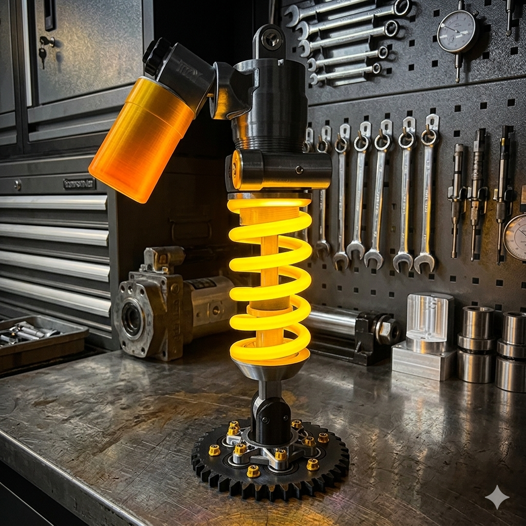 50% OFF Today | Adjustable Suspension Shock LED Lamp | Unique Decor for Gaming Rooms & Car Fans