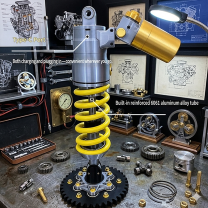 50% OFF Today | Adjustable Suspension Shock LED Lamp | Unique Decor for Gaming Rooms & Car Fans
