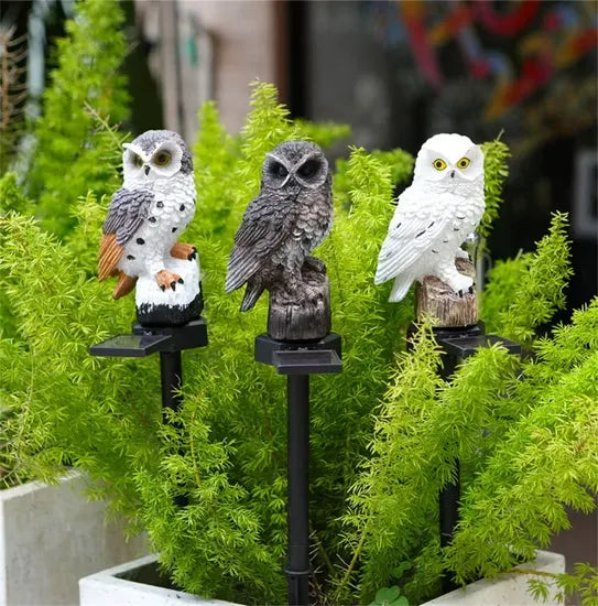 Solar Owl LED Garden Light – Waterproof Outdoor Accent Lighting
