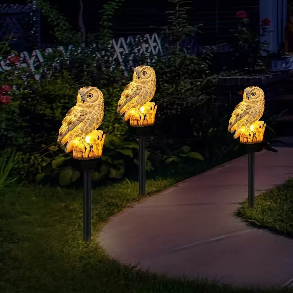 Solar Owl LED Garden Light – Waterproof Outdoor Accent Lighting