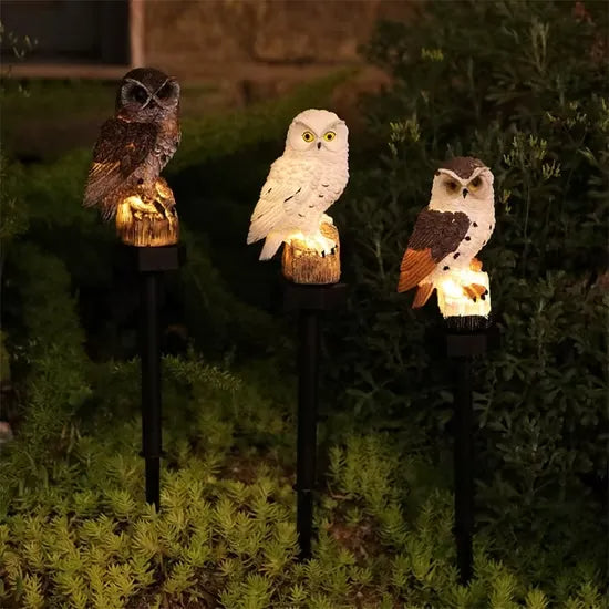 Solar Owl LED Garden Light – Waterproof Outdoor Accent Lighting