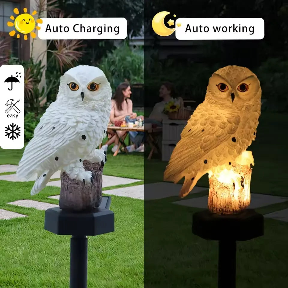 Solar Owl LED Garden Light – Waterproof Outdoor Accent Lighting