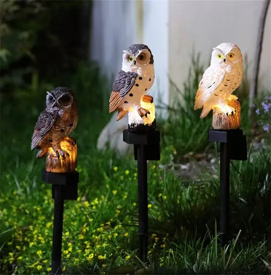 Solar Owl LED Garden Light – Waterproof Outdoor Accent Lighting