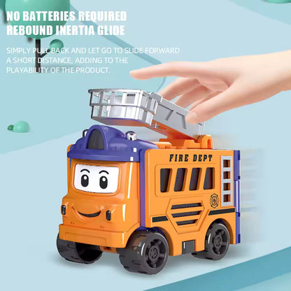Flip & Change Reverse Car | Cartoon Transformable Kids Toy