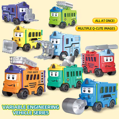 Flip & Change Reverse Car | Cartoon Transformable Kids Toy