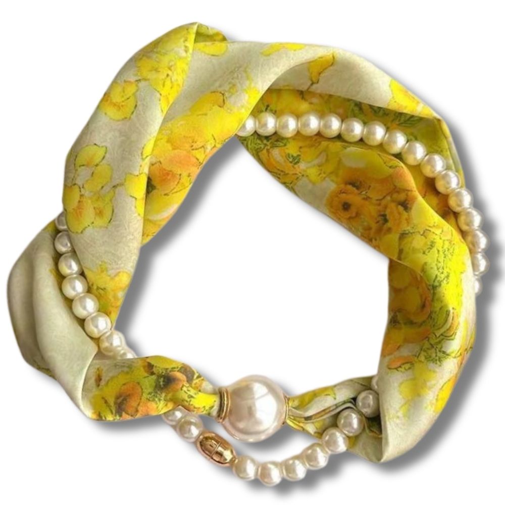 Pearl Scarf Necklace – Elegance in Every Detail