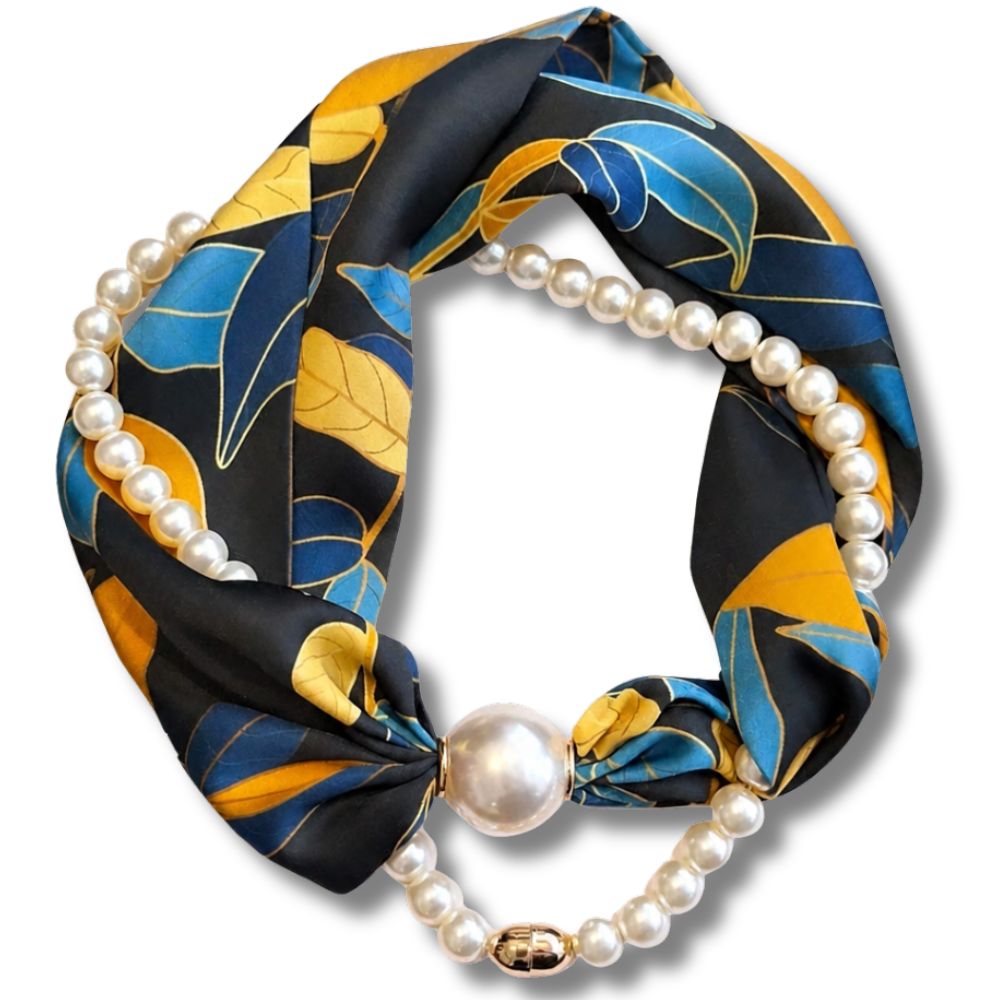 Pearl Scarf Necklace – Elegance in Every Detail