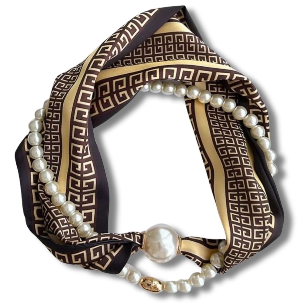 Pearl Scarf Necklace – Elegance in Every Detail