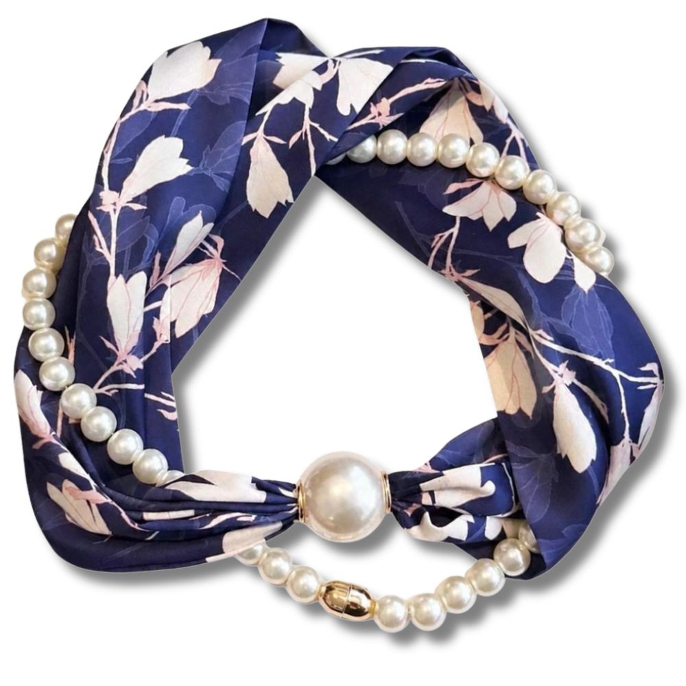 Pearl Scarf Necklace – Elegance in Every Detail