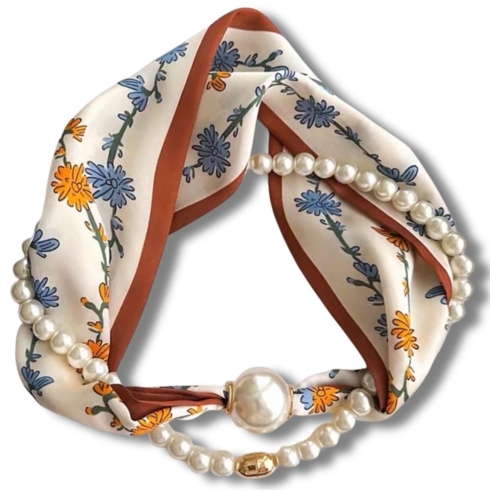 Pearl Scarf Necklace – Elegance in Every Detail