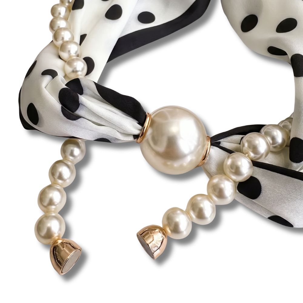 Pearl Scarf Necklace – Elegance in Every Detail