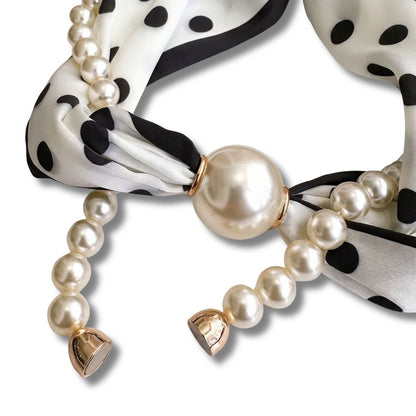 Pearl Scarf Necklace – Elegance in Every Detail