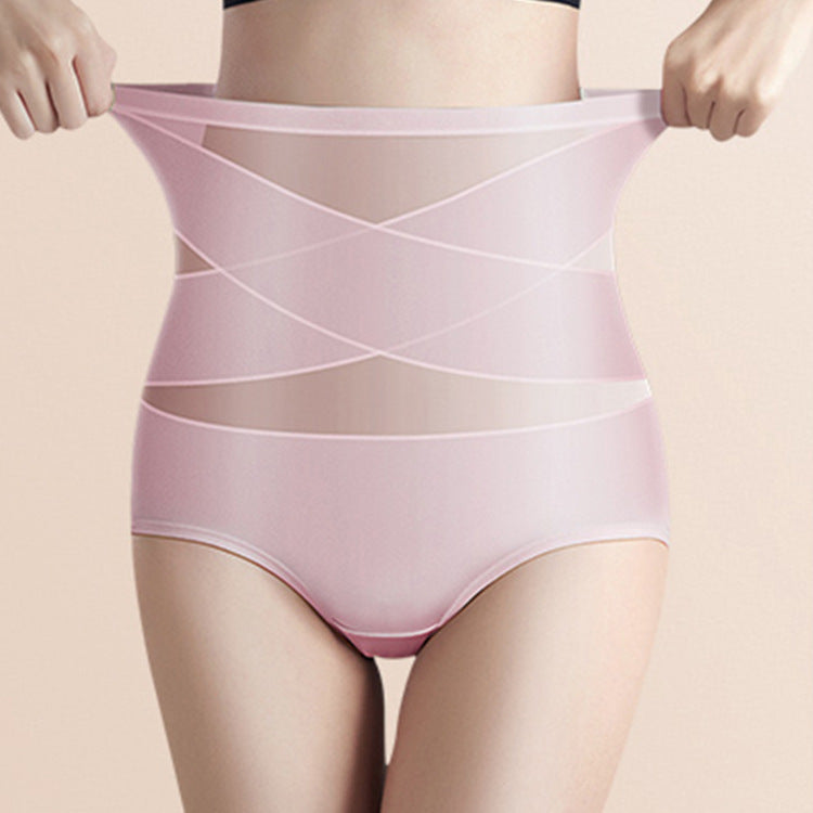 Women's Sheer High Waist Shaping Underwear, Sexy Mesh Shapewear Panty