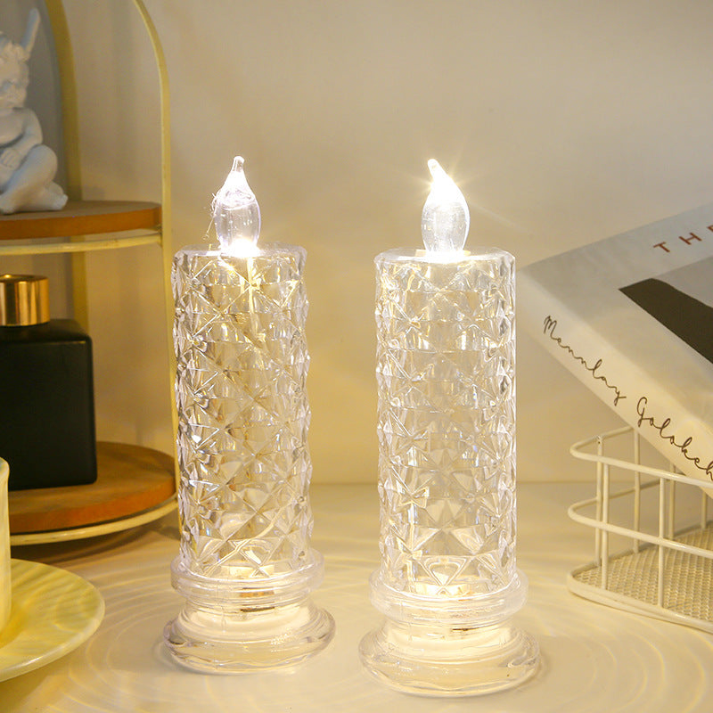 Xmas SalesCrystal LED Candle Set – Warm Flickering Glow for Date Nights, Parties & Home Decor