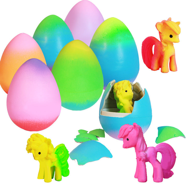 6-Pack Surprise Unicorn Eggs: Hatch & Grow Mystery Toy Set