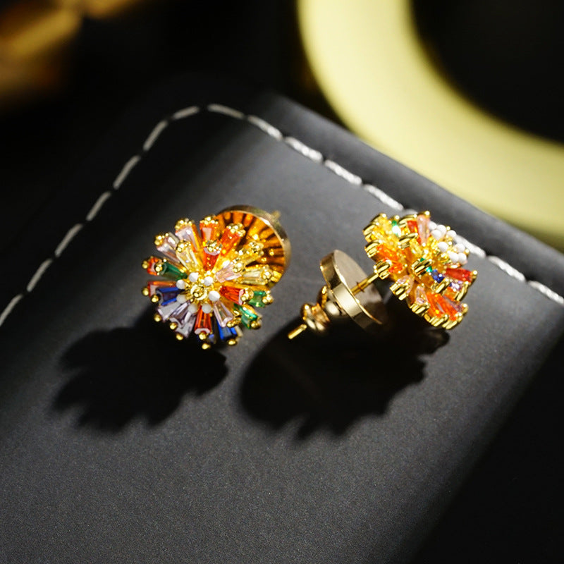 Luxury Firework Earrings and Necklace Timeless Sparkle, Everyday Glamour