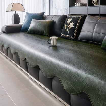 Premium Sofa Seat Protector Waterproof Faux Leather Cover for Everyday Protection