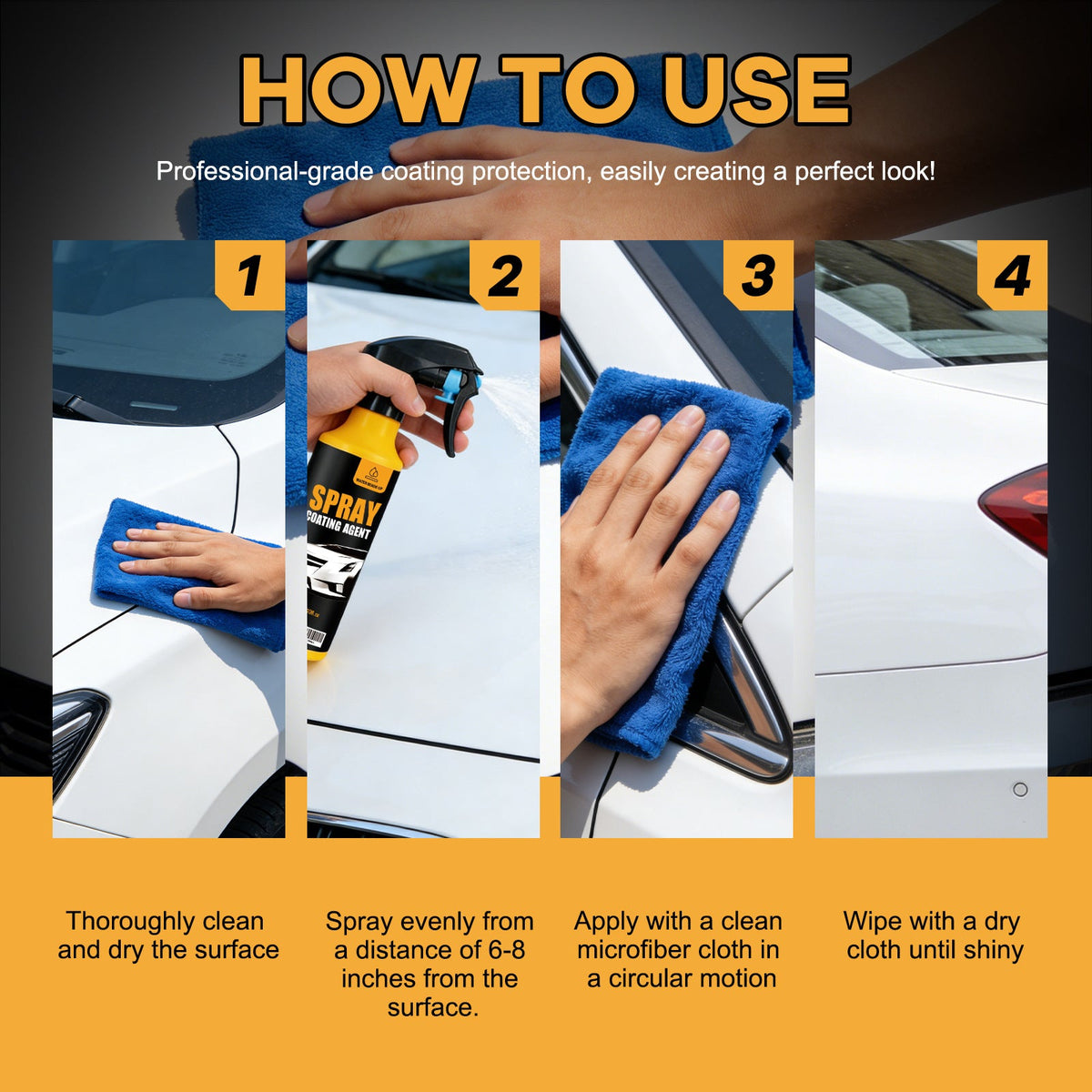Hydrophobic Car Ceramic Spray for All Vehicles