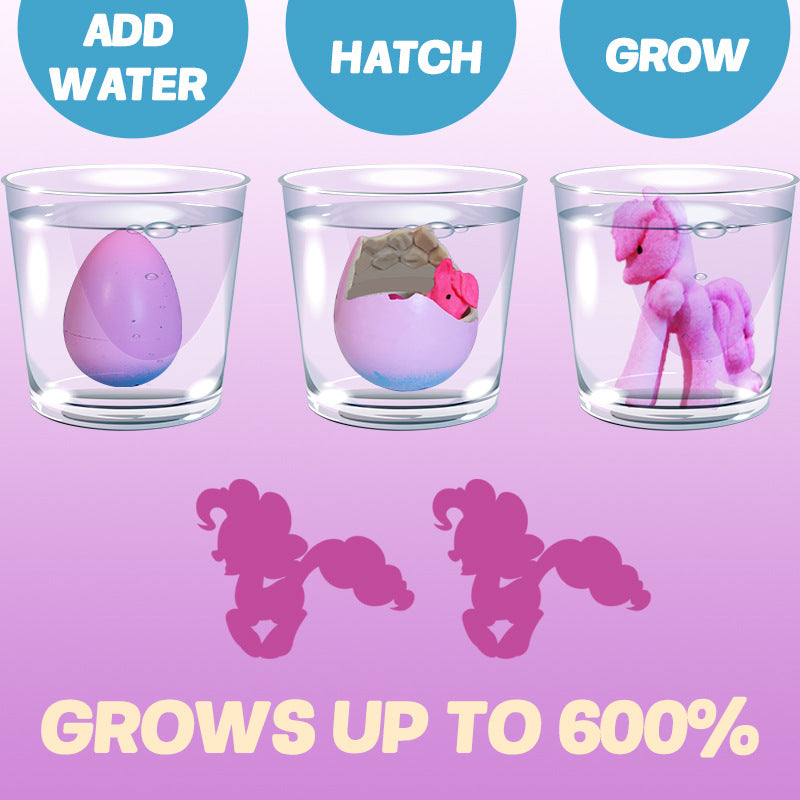6-Pack Surprise Unicorn Eggs: Hatch & Grow Mystery Toy Set