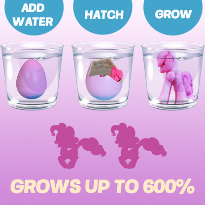 6-Pack Surprise Unicorn Eggs: Hatch & Grow Mystery Toy Set