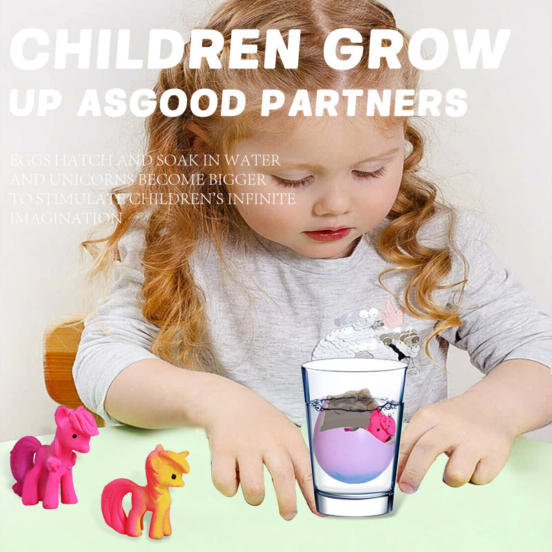 6-Pack Surprise Unicorn Eggs: Hatch & Grow Mystery Toy Set