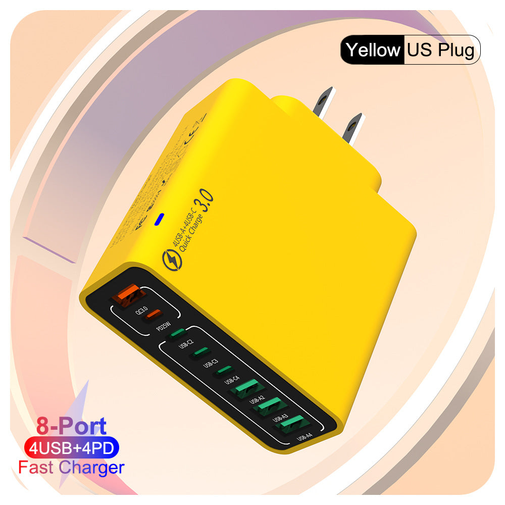 8 in 1 Waterproof Ports USB Fast Charger