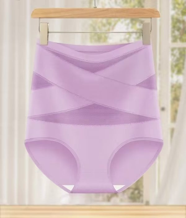 Women's Sheer High Waist Shaping Underwear, Sexy Mesh Shapewear Panty