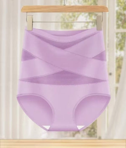 Women's Sheer High Waist Shaping Underwear, Sexy Mesh Shapewear Panty