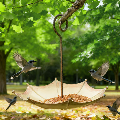 Mini Umbrella Bird Feeder — Whimsical Garden Charm